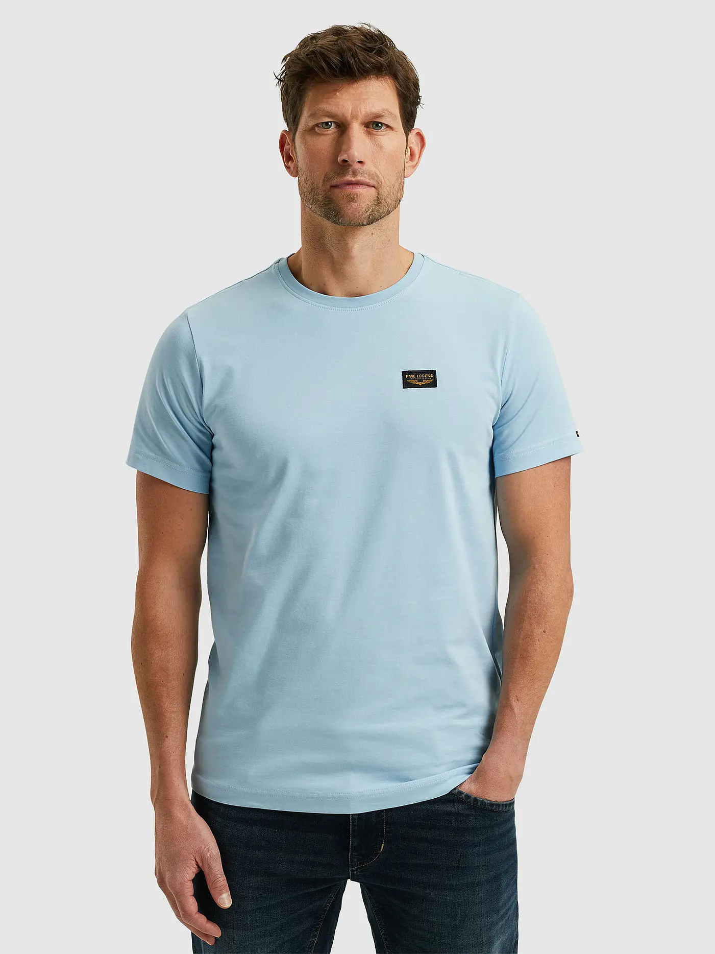 PME LEGEND | T-Shirt GUYVER | hellblau